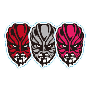 MONSTERS GRAPHICS ステッカーセット（武藤敬司/赤ペイント/赤ムタ）