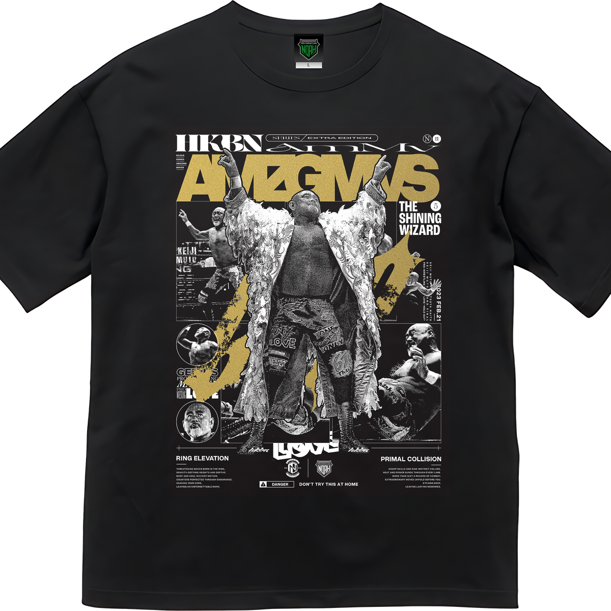 マニハッピ 69名限定 THE BACK HORN 懸賞当選品 非売品 HAKOBUNE SERIES AMAZING MOVES TEE 武藤敬司