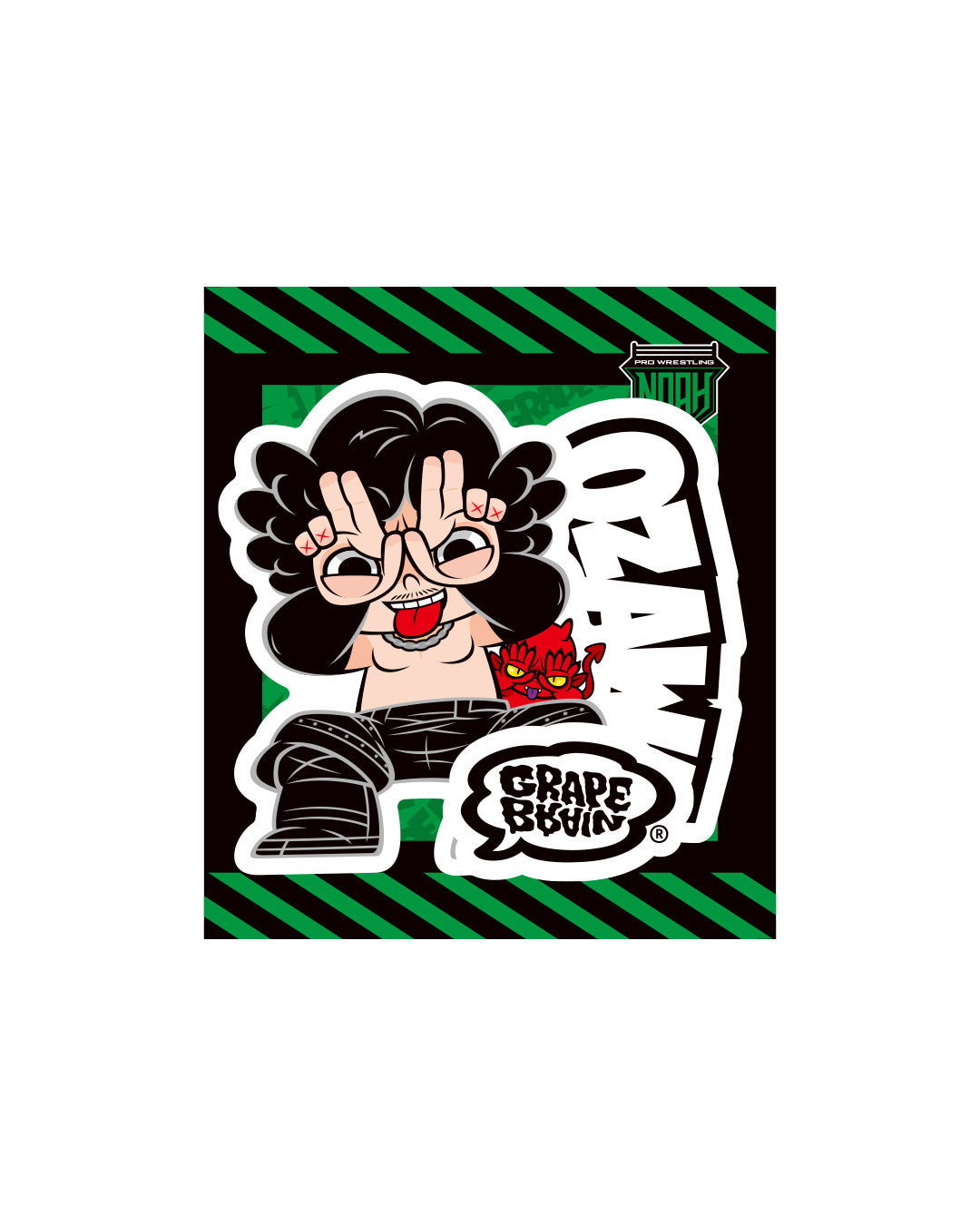 GRAPE BRAIN×NOAH「手の目」ステッカー