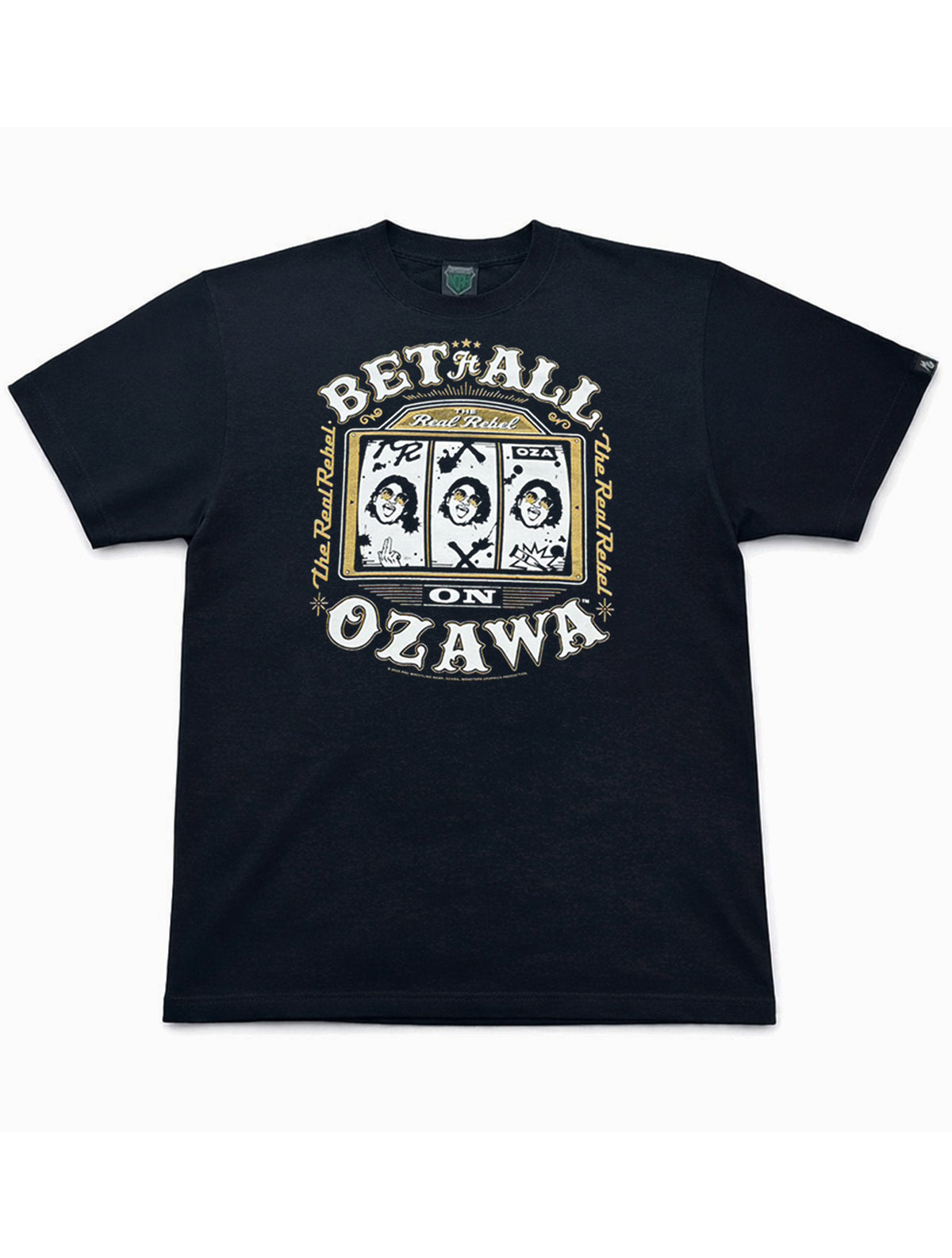 OZAWAスロット『BET ALL』TシャツGOLD ver（MONSTERS GRAPHICS）
