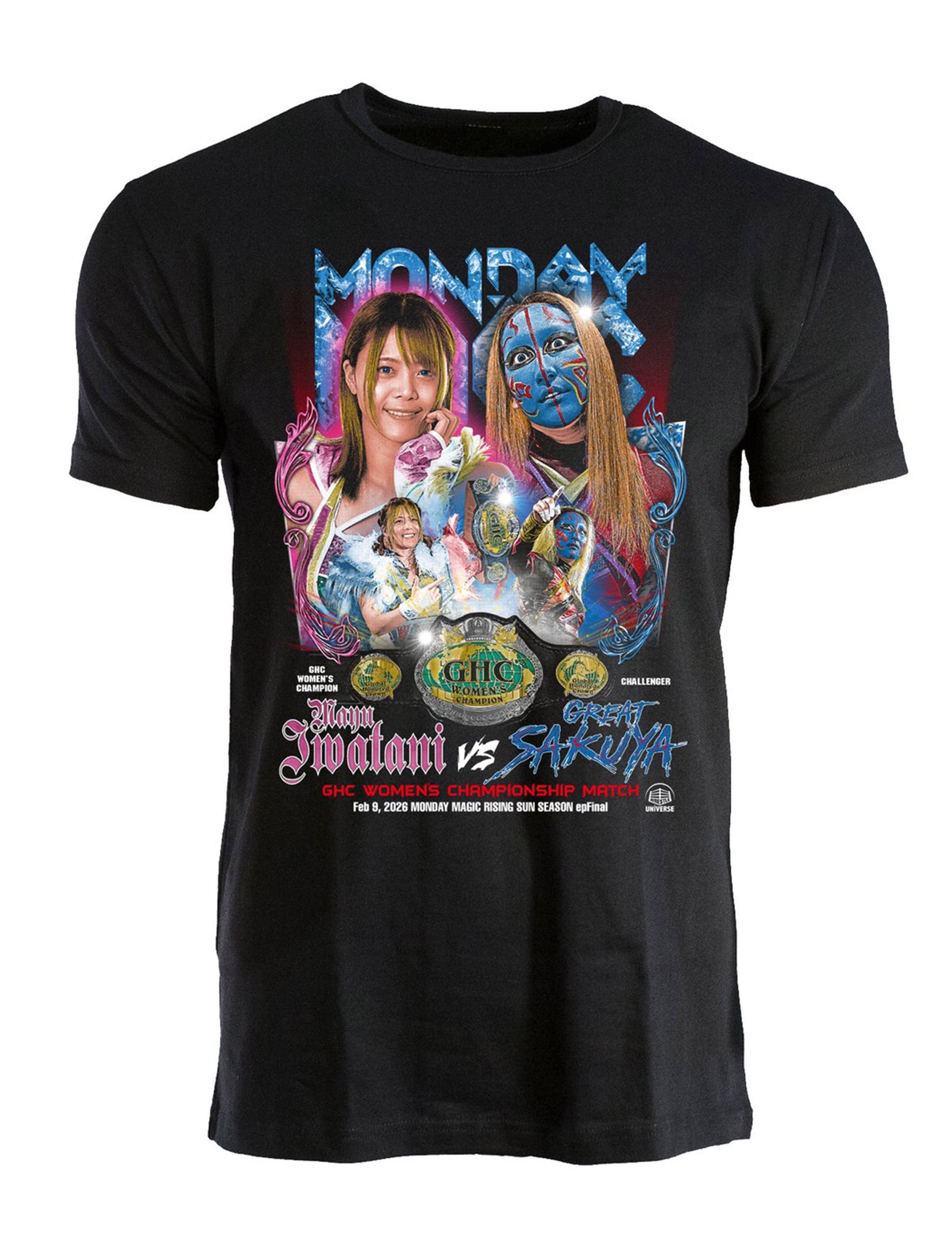 GHC女子選手権試合 岩谷麻優vs愚零闘咲夜 ビジュアルTシャツ