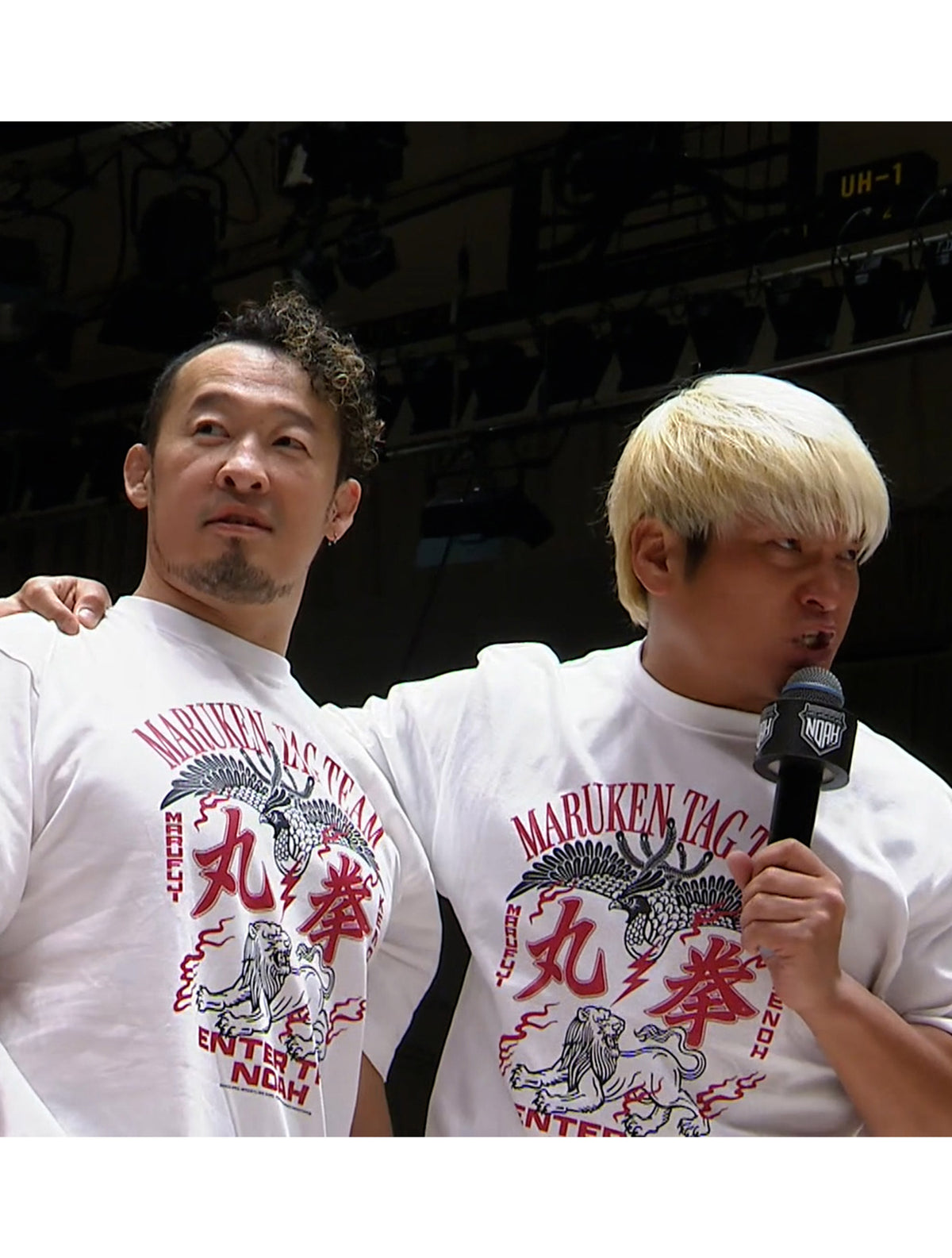 丸藤正道＆拳王『丸拳タッグ』 Tシャツ（MONSTERS GRAPHICS）