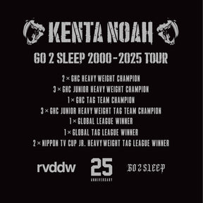 GO 2 SLEEP 2000-2025 TOUR TEE