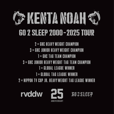 GO 2 SLEEP 2000-2025 TOUR TEE