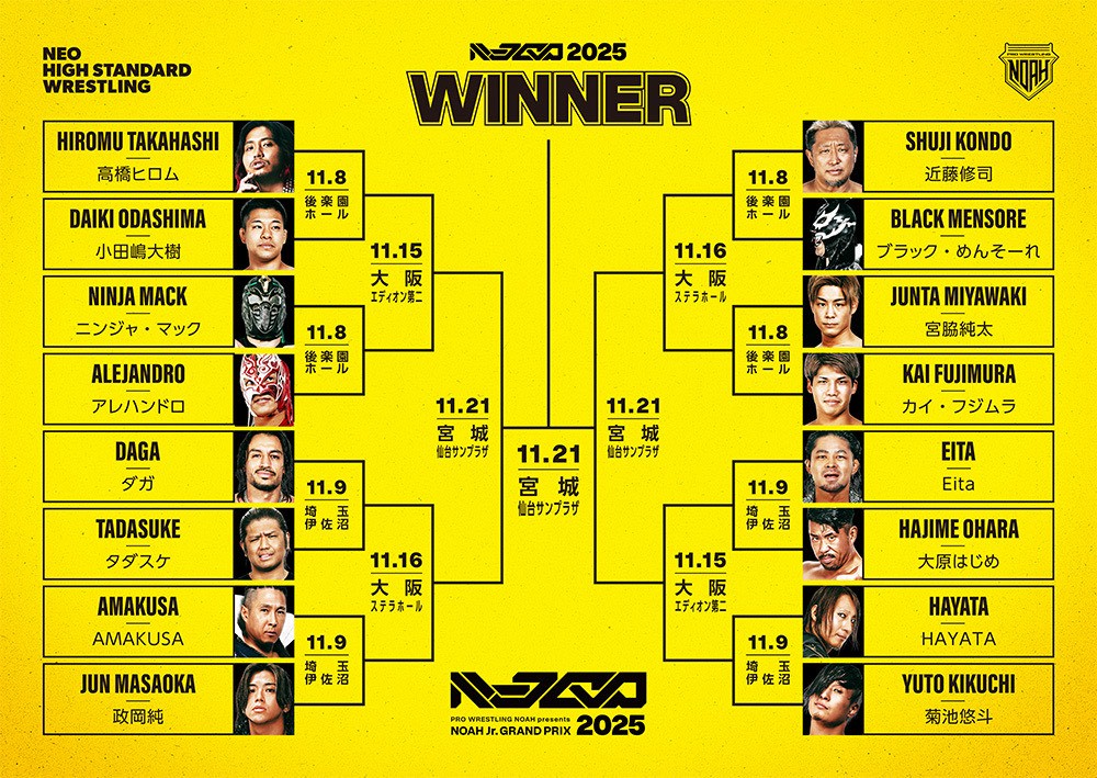 NOAH Jr.GRAND PRIX 2025ツアーTシャツ