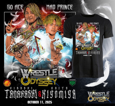 棚橋弘至&清宮海斗 タッグ記念ビジュアルTシャツ