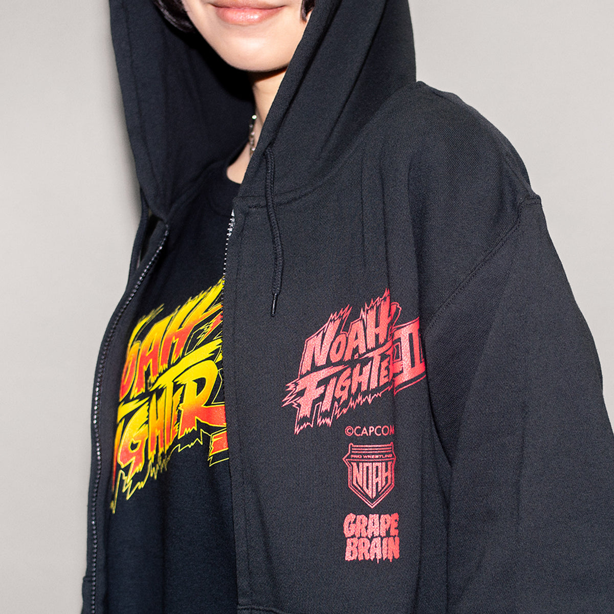 希少 NOAH ノア プルオーバーパーカー M グラフィックプリント ストリート NOAH FIGHTER Ⅱ ロゴパーカー