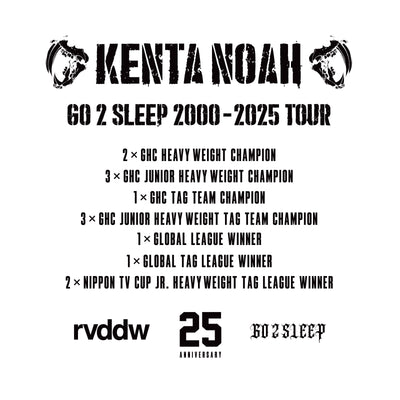 GO 2 SLEEP 2000-2025 TOUR TEE