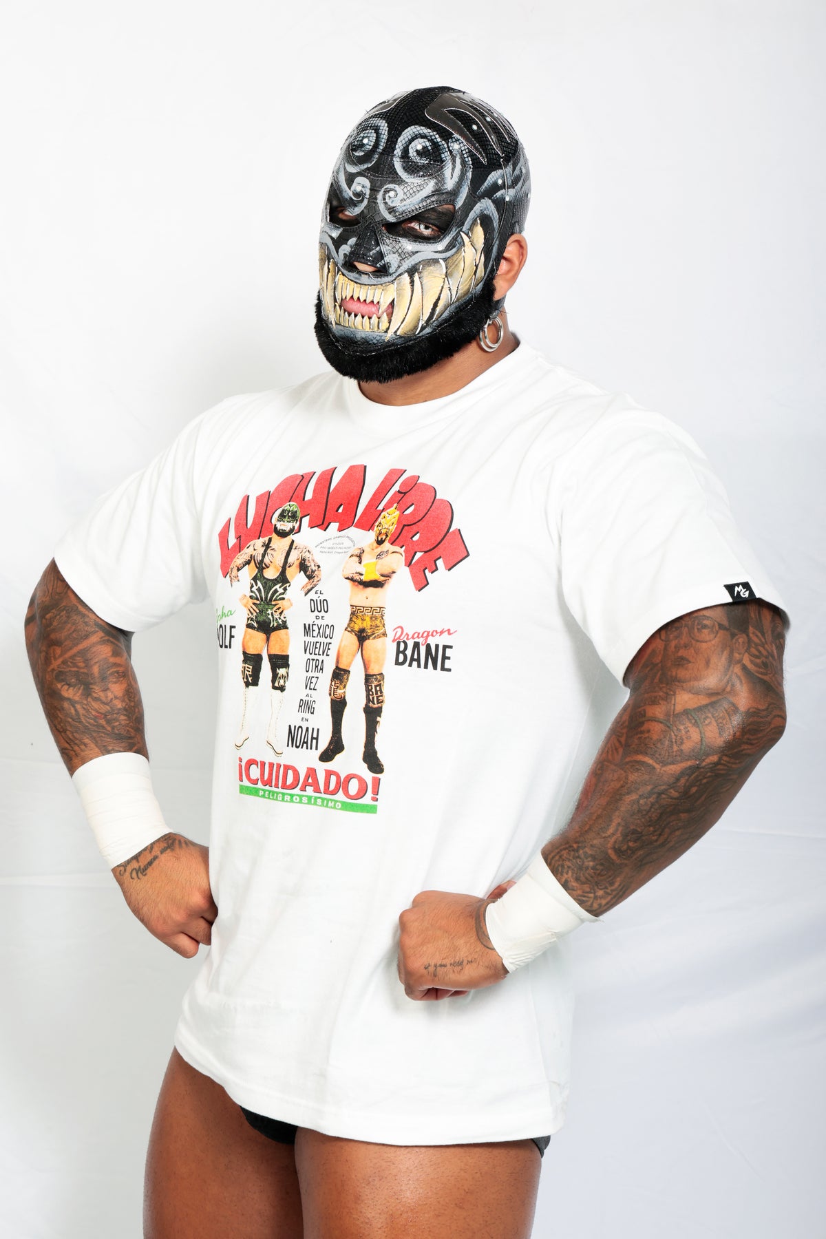 ドラゴン・ベイン＆アルファ・ウルフ MONSTERS GRAPHICS Tシャツ